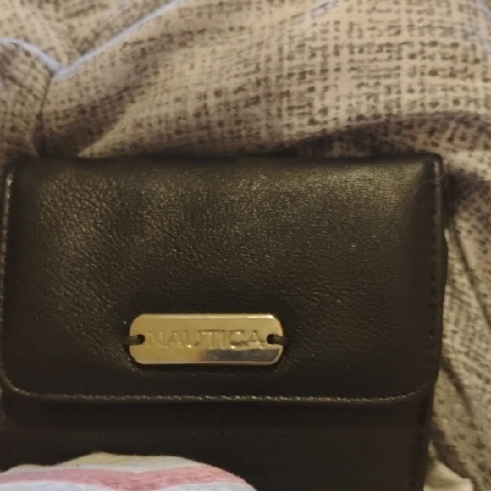 Nautica Black Leather Wallet